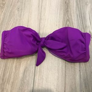 Victoria secret purple strapless bikini top